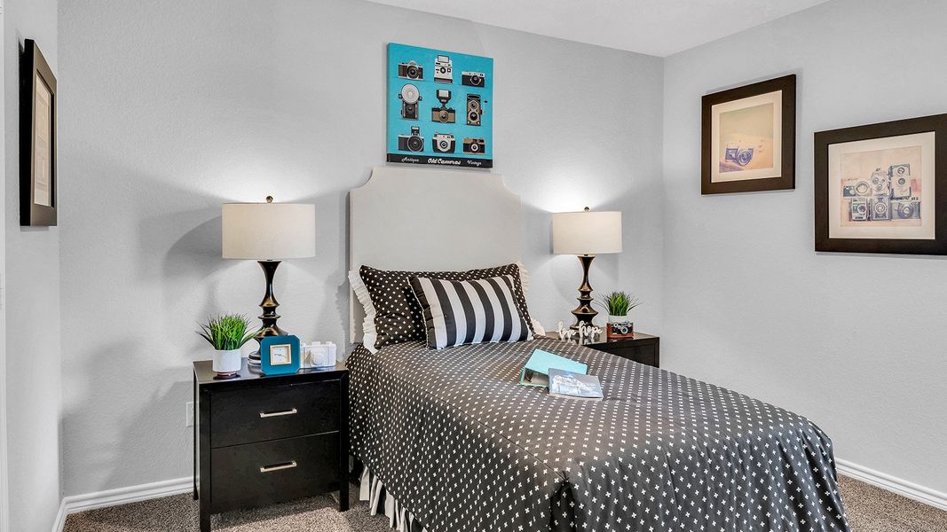 Furnished interior in a model home at Three Creeks - Colt Creek in Belton (Image 19).