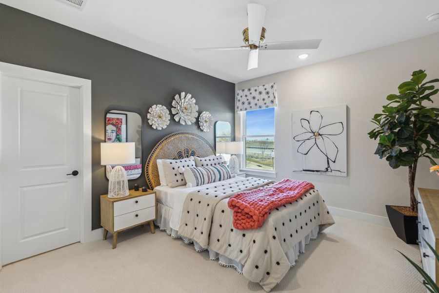 Furnished interior in a model home at Painted Tree 60' Series in McKinney (Image 38).