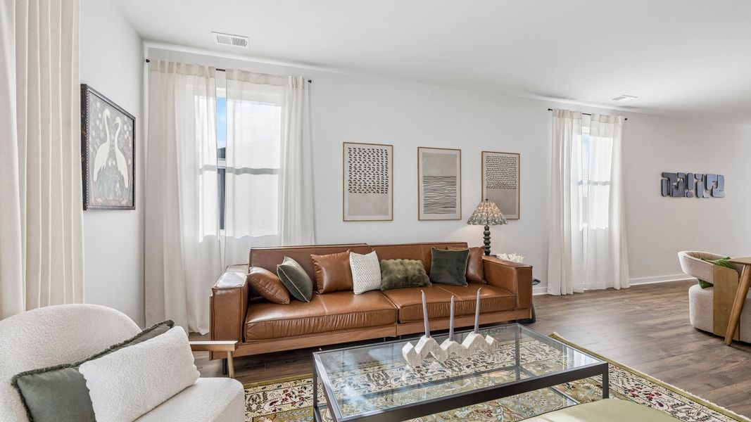 Furnished interior in a model home at Reserve at Hickory Ridge in Columbia (Image 73).