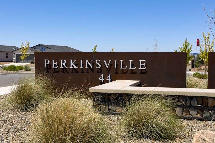 Entrance to the Perkinsville community in Chino Valley, AZ, featuring signage and landscaping (Image 2). Entrance to the Perkinsville community in Chino Valley, AZ, featuring signage and landscaping (Image 2).