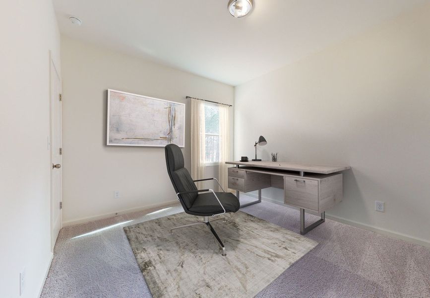 Furnished interior in a model home at Oakfield Lakes in Parrish (Image 7). Furnished interior in a model home at Oakfield Lakes in Parrish (Image 7).