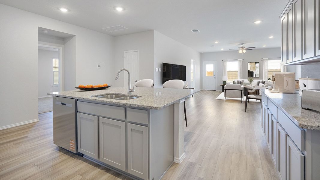 Furnished interior in a model home at Creekside Hills in Copperas Cove (Image 5).