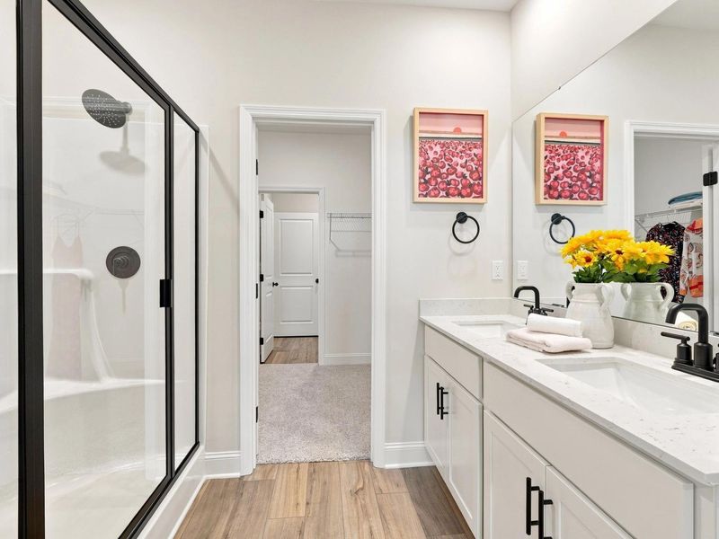 Furnished interior in a model home at Bailey Park in Fayetteville (Image 23).