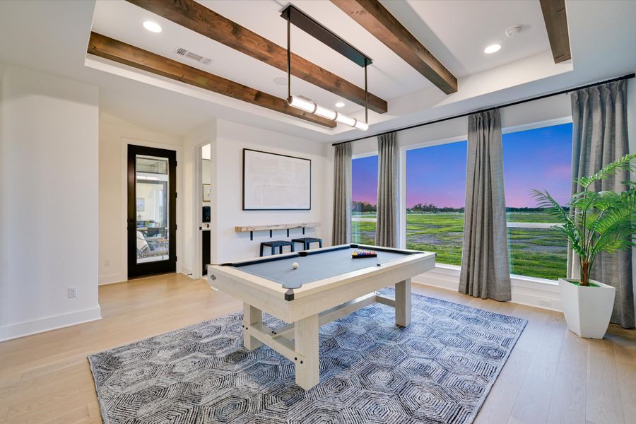 Furnished interior in a model home at Leander Estates in Leander (Image 40).