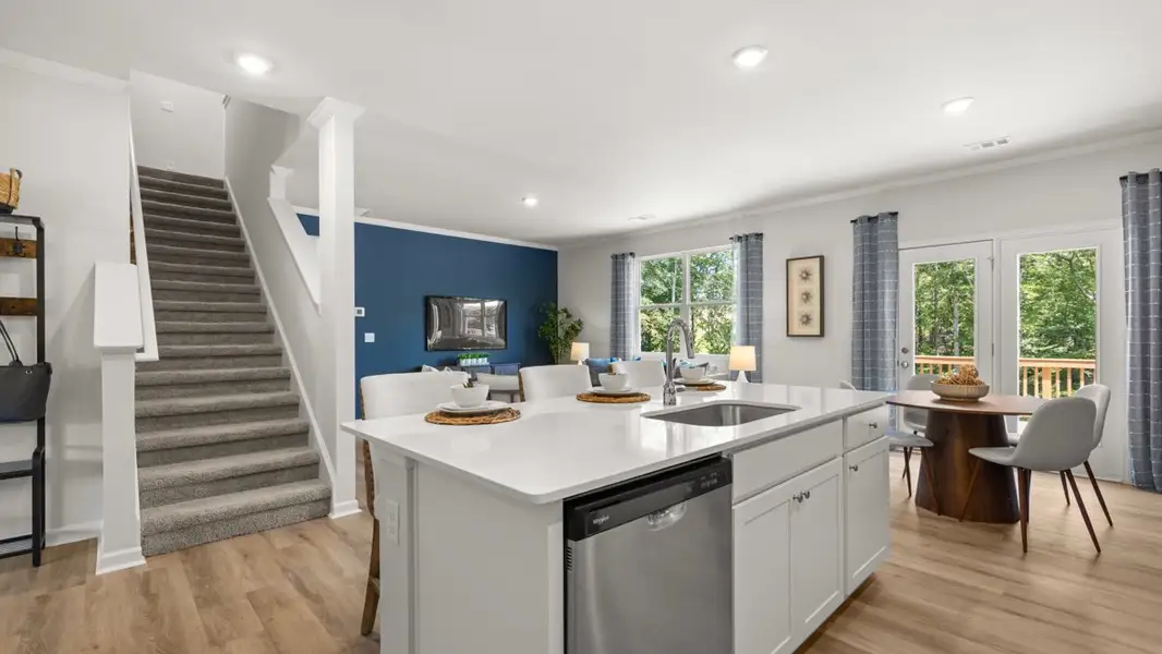 Furnished interior in a model home at Lost Creek in Dallas (Image 13).