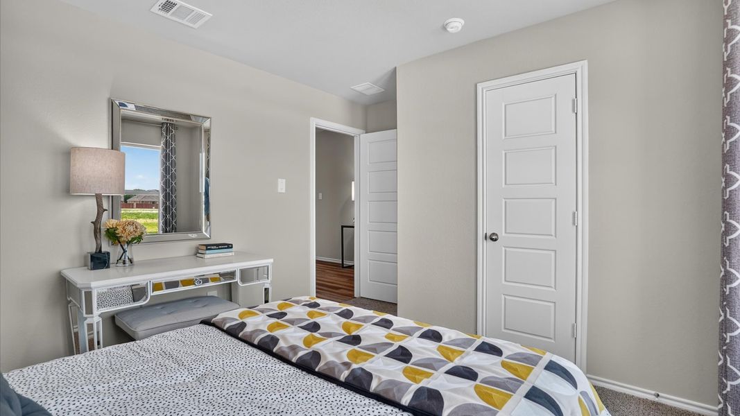 Furnished interior in a model home at Saratoga in Granbury (Image 38).