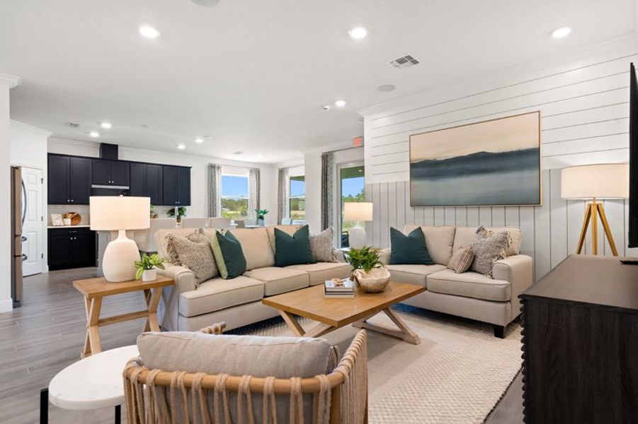 Furnished interior in a model home at Sebastian Highlands in Sebastian (Image 21).