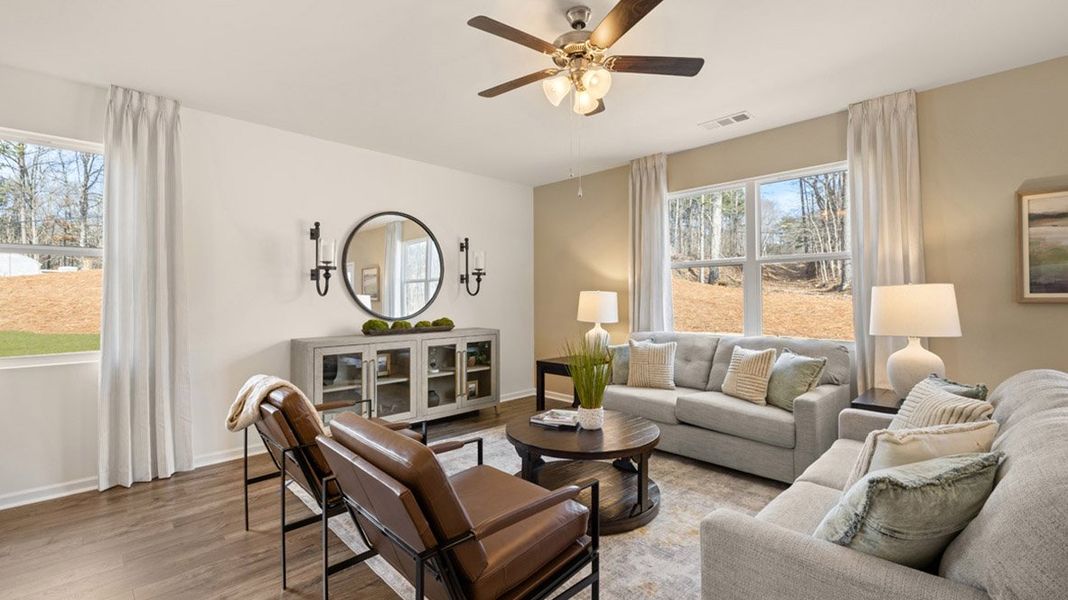 Furnished interior in a model home at Brooks Village in Dacula (Image 12).