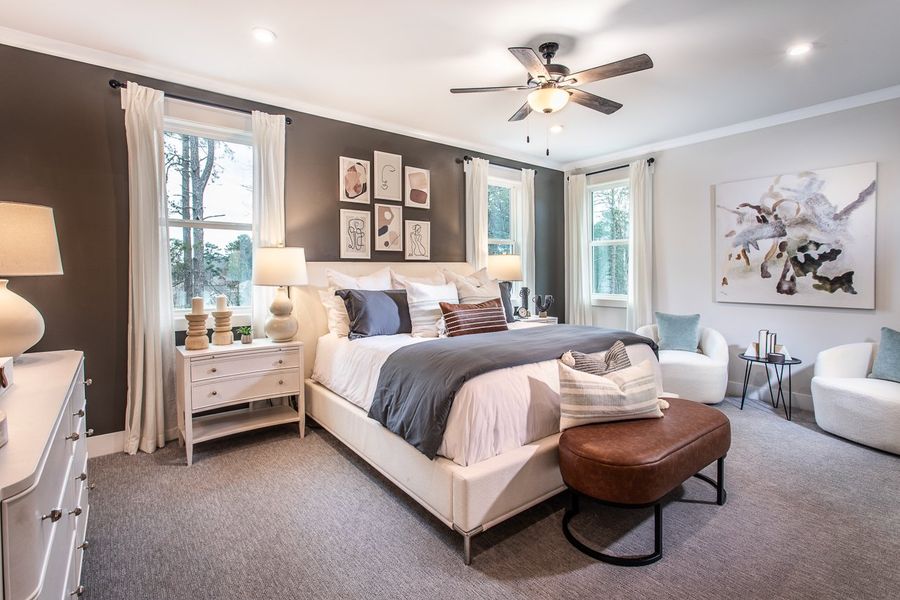 Furnished interior in a model home at Hillside Manor in Powder Springs (Image 13).