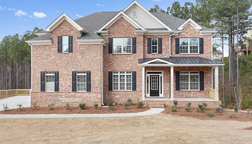 Front exterior of a home in the Governors Preserve community, located in Canton, GA (Image 5).