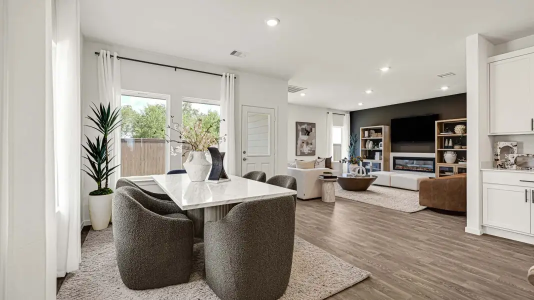 Furnished interior in a model home at Reverie Ranch in Arcola (Image 12).