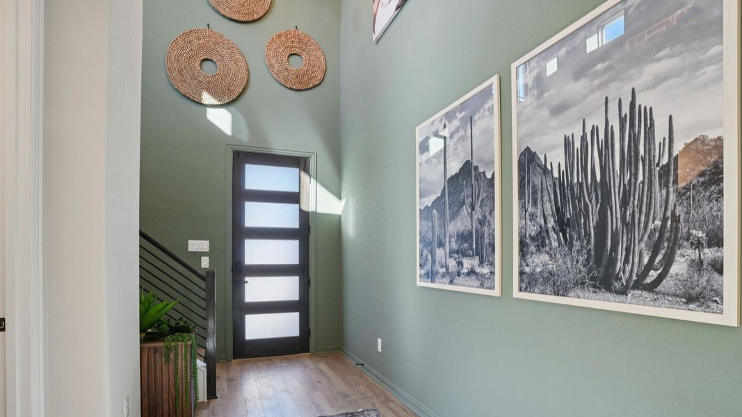 Furnished interior in a model home at Stream Waters in Seguin (Image 6).