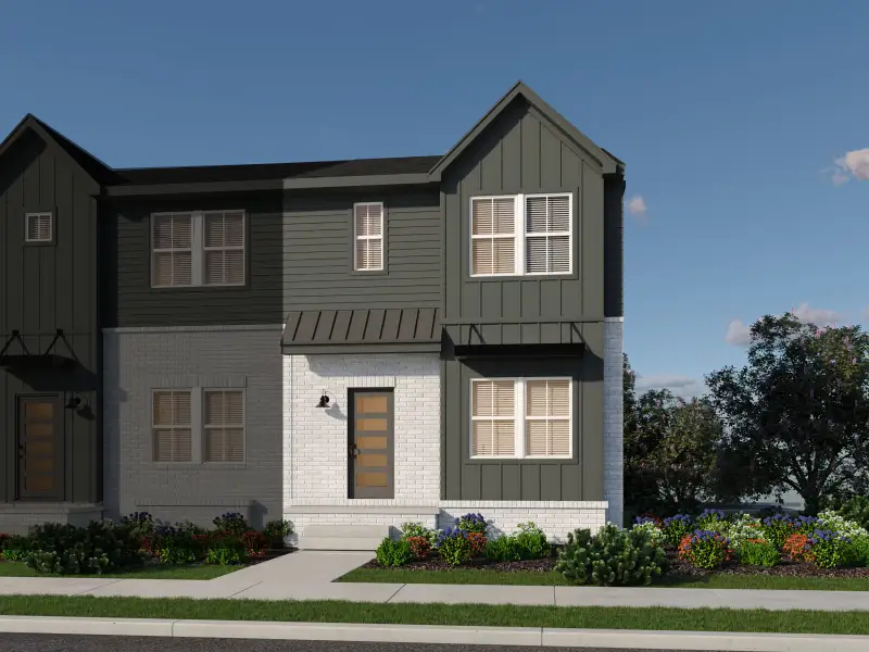 Front exterior of a home in the Zermatt Townhomes community, located in Nashville, TN (Image 2). Front exterior of a home in the Zermatt Townhomes community, located in Nashville, TN (Image 2).