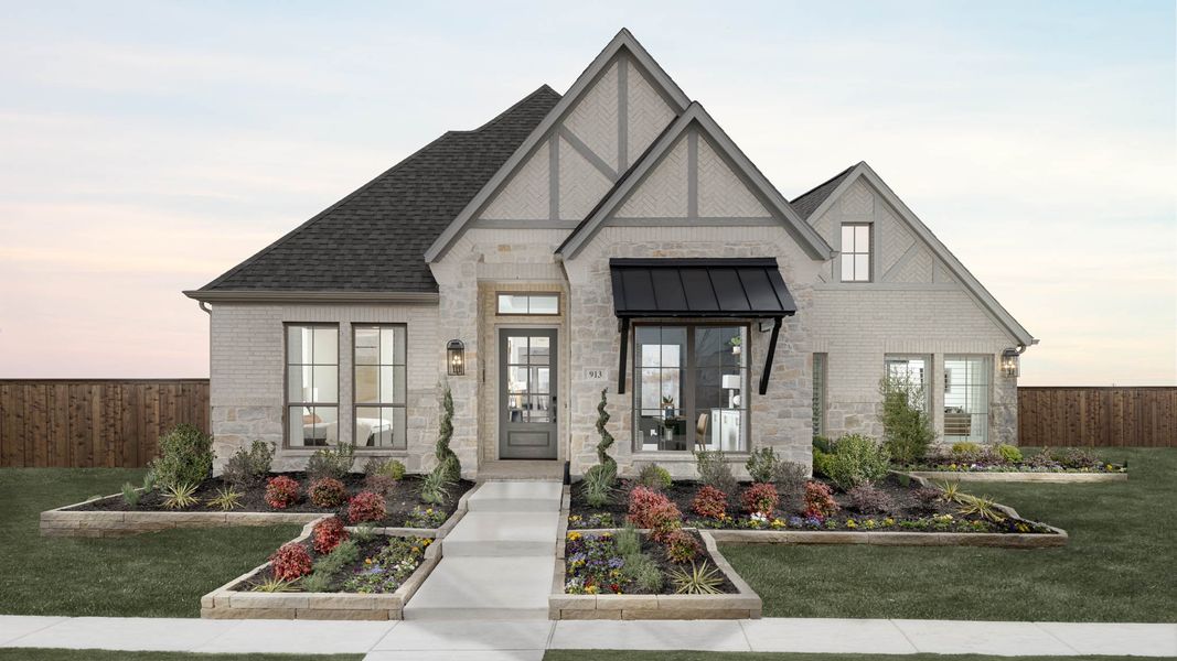 Front exterior of a home in the Terraces 62' community, located in Rockwall, TX (Image 4). Front exterior of a home in the Terraces 62' community, located in Rockwall, TX (Image 4).