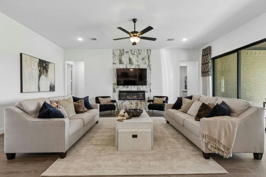 Furnished interior in a model home at Berkshire Estates in Mesquite (Image 5). Furnished interior in a model home at Berkshire Estates in Mesquite (Image 5).