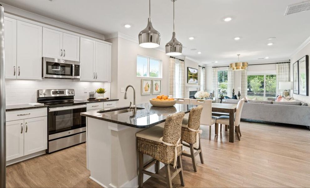 Furnished interior in a model home at Villas at Dawsonville in Dawsonville (Image 5).