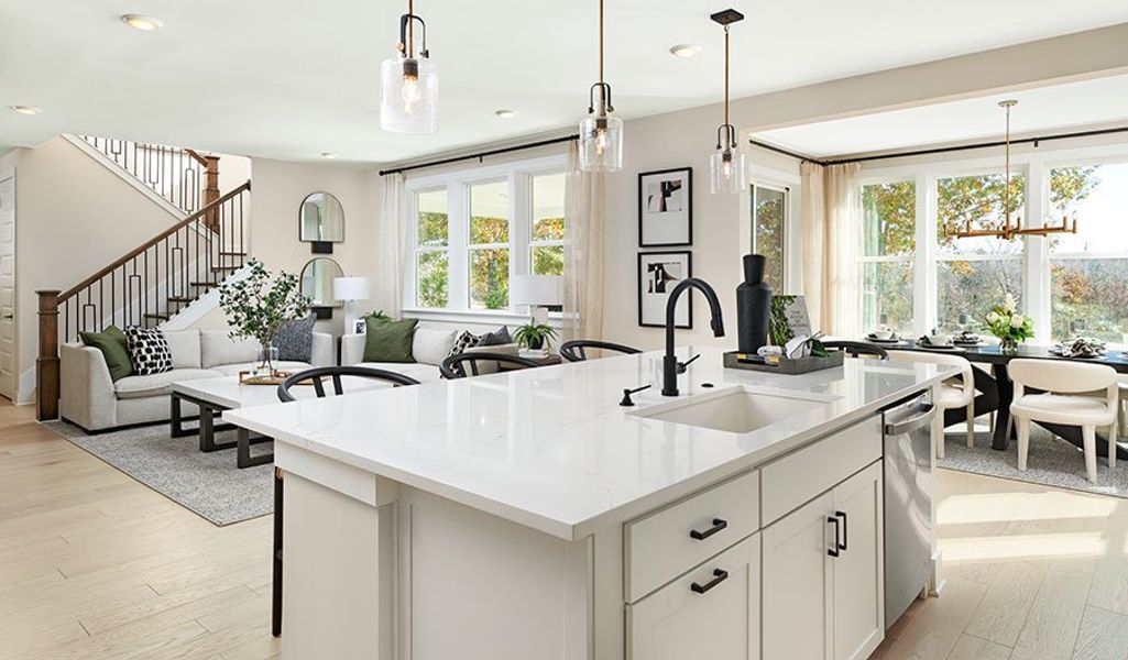 Furnished interior in a model home at Williamsport Landing in Columbia (Image 4).