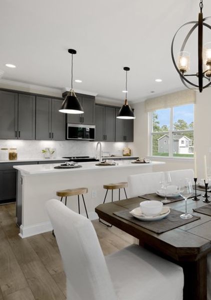 Furnished interior in a model home at Providence Creek in Fuquay Varina (Image 5).