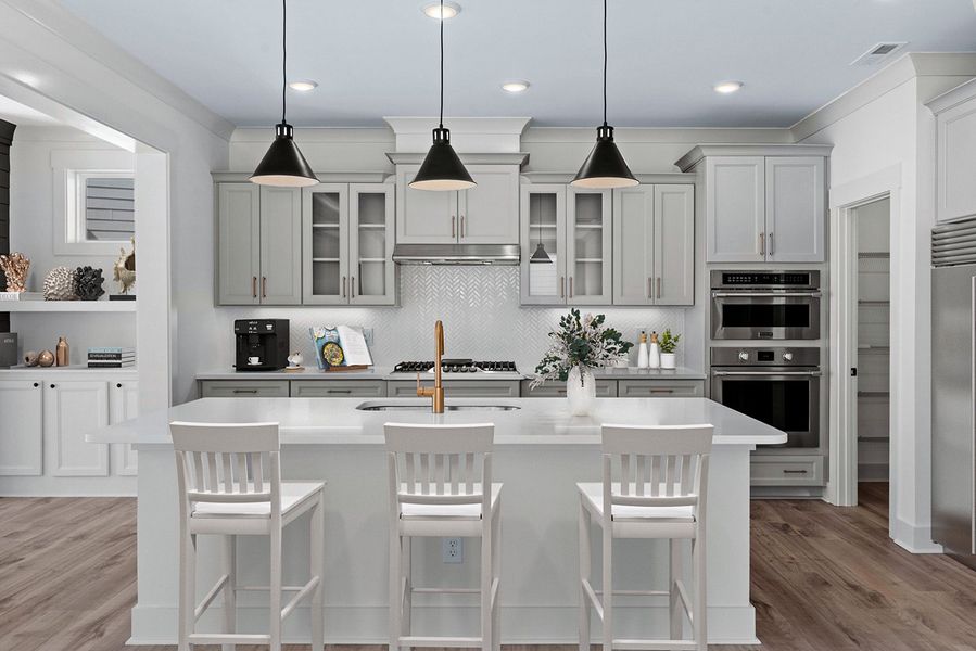 Furnished interior in a model home at The Collection in Knightdale (Image 9).