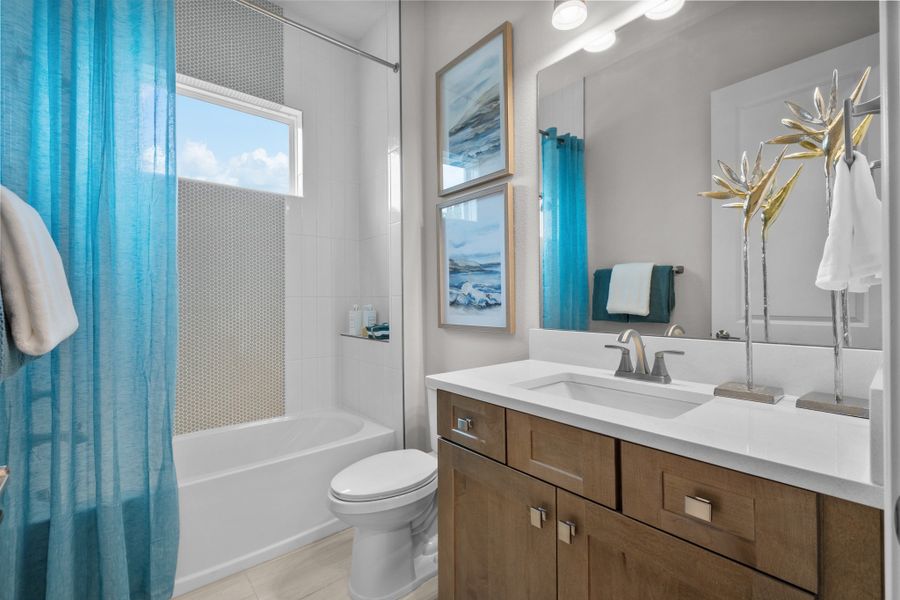 Furnished interior in a model home at Ridgehaven in Ormond Beach (Image 18).