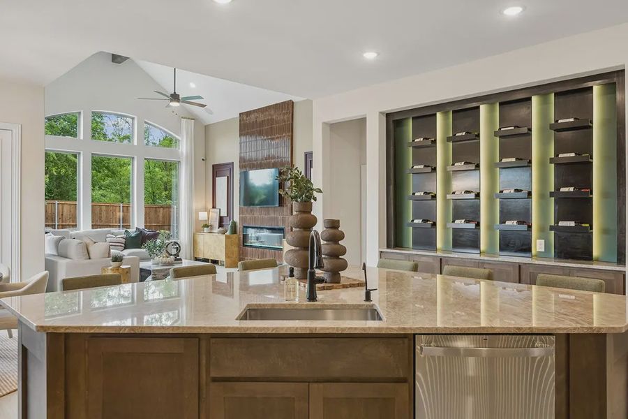 Furnished interior in a model home at Westpoint Park in Fort Worth (Image 11).