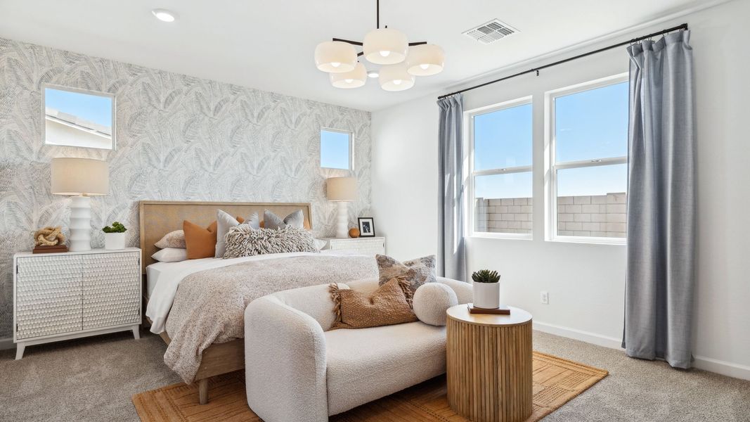 Furnished interior in a model home at Westpark in Buckeye (Image 28).