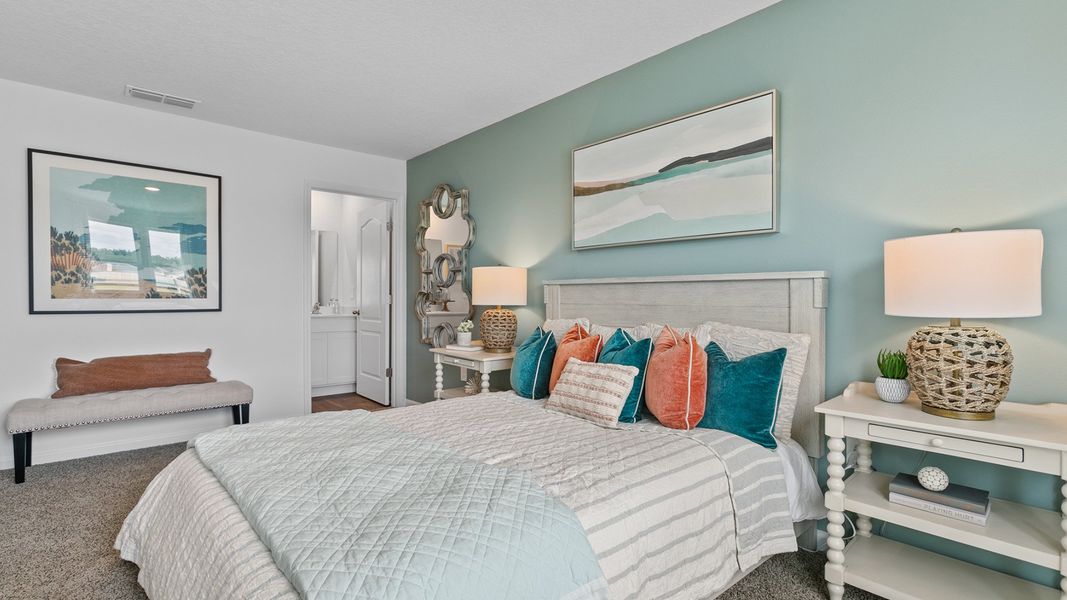 Furnished interior in a model home at The Landing in Middleburg (Image 28).