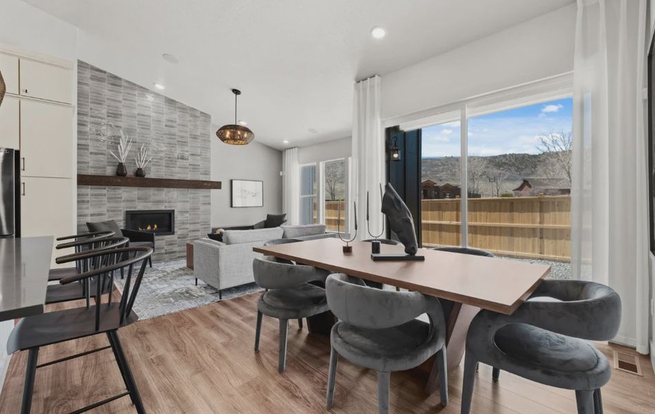 Furnished interior in a model home at Deer Creek in Littleton (Image 8).