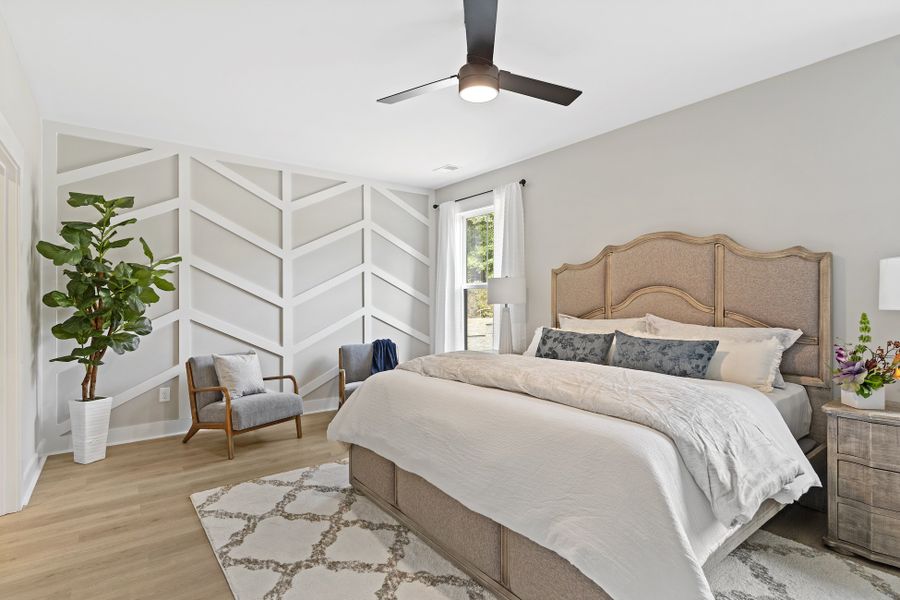 Furnished interior in a model home at Landing at Clemson Marina in Seneca (Image 6).