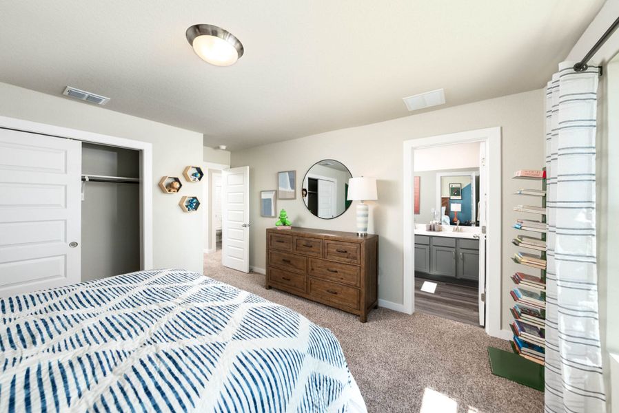 Furnished interior in a model home at August Fields in New Braunfels (Image 32). Furnished interior in a model home at August Fields in New Braunfels (Image 32).