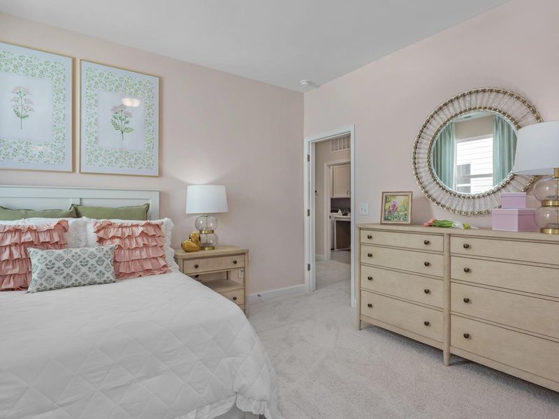 Furnished interior in a model home at Sage on North Main in Wake Forest (Image 24). Furnished interior in a model home at Sage on North Main in Wake Forest (Image 24).