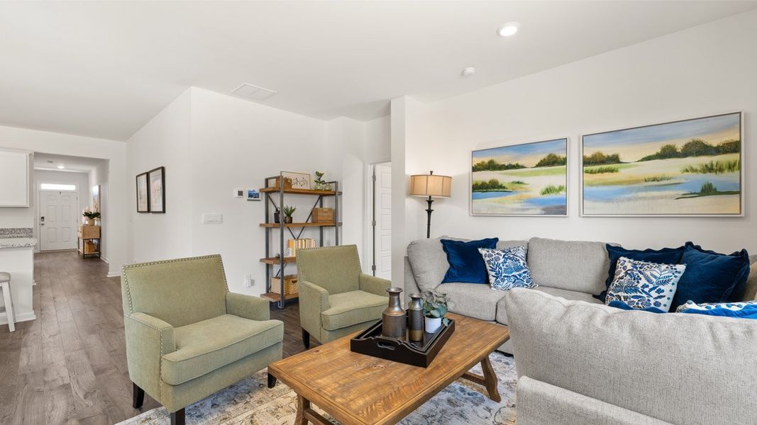 Furnished interior in a model home at Cottages at Blue Ridge in Bonaire (Image 11).