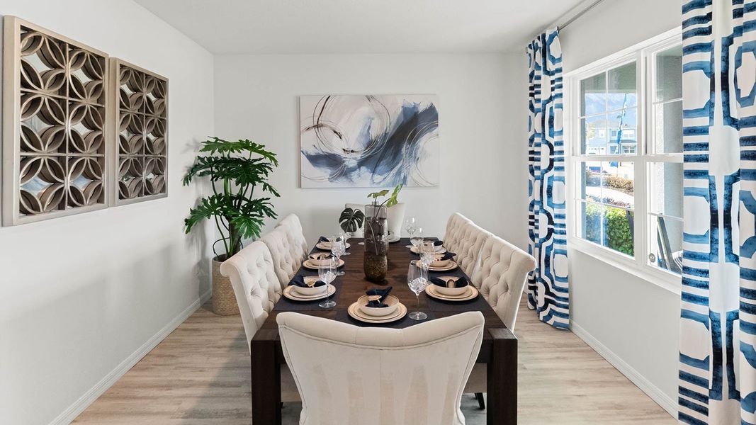 Furnished interior in a model home at Timberwalk in Mount Dora (Image 7).