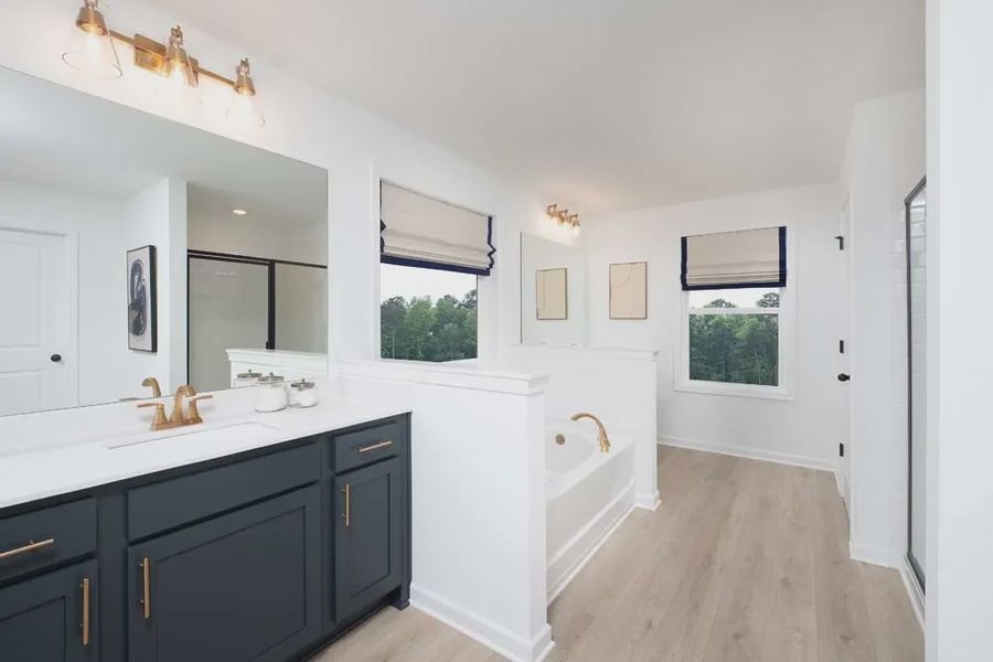 Furnished interior in a model home at Eastlyn Crossing in Flowery Branch (Image 7).