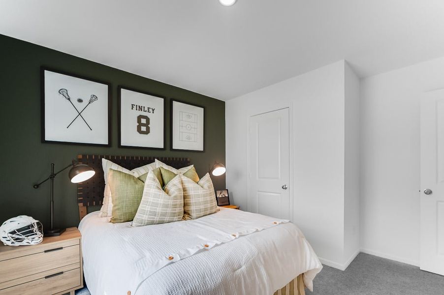 Furnished interior in a model home at Raburn Reserve 50s in Tomball (Image 74).