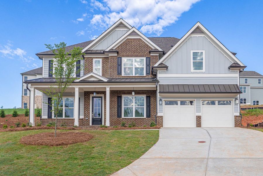 Front exterior of a home in the Traditions of Braselton community, located in Jefferson, GA (Image 5).