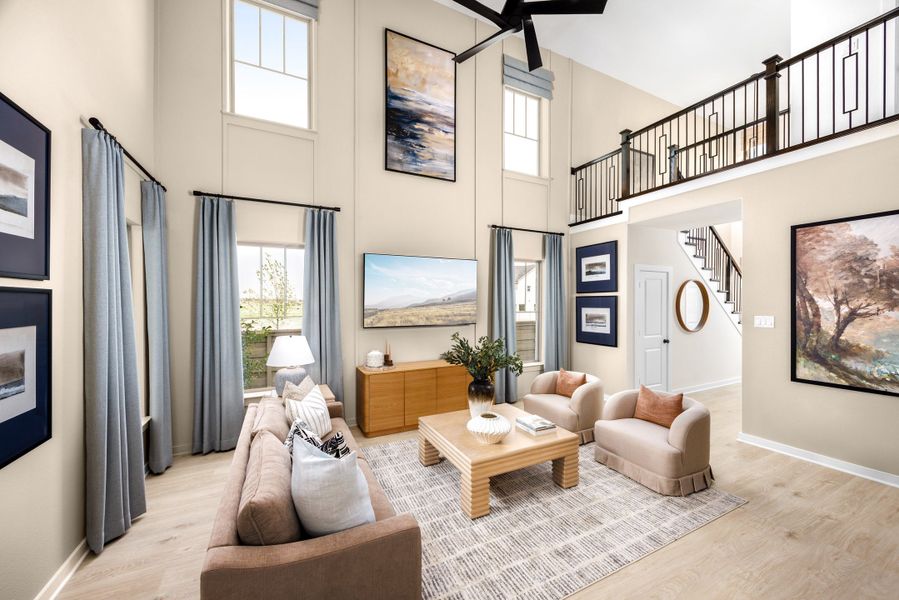 Furnished interior in a model home at Ramble in Celina (Image 33). Furnished interior in a model home at Ramble in Celina (Image 33).