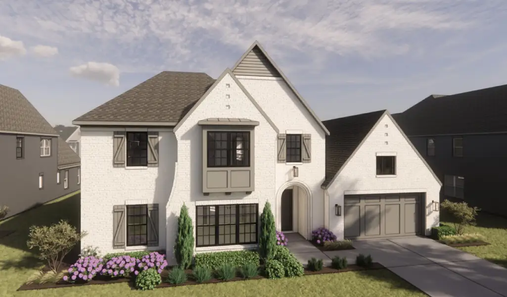 Front exterior of a home in the Park Place community, located in Prosper, TX (Image 3).