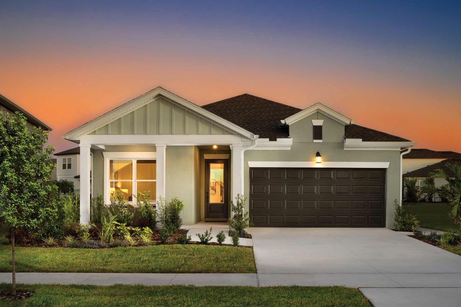 Front exterior of a home in the Waterset Tradition Series community, located in Apollo Beach, FL (Image 4).