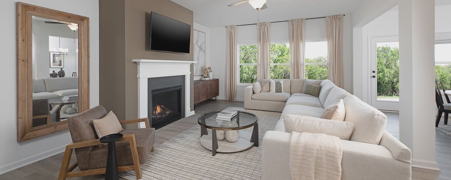 Furnished interior in a model home at The Estates at Casteel in Bethlehem (Image 8).