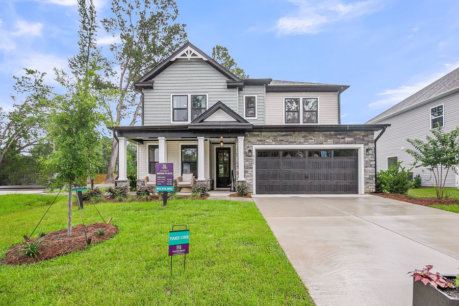 Front exterior of a home in the Indigo Place community, located in North Charleston, SC (Image 1).