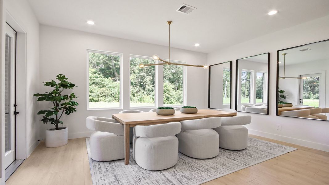Furnished interior in a model home at Butlers Bend Estates in Pinehurst (Image 16). Furnished interior in a model home at Butlers Bend Estates in Pinehurst (Image 16).