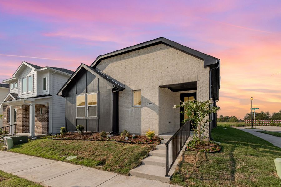 Front exterior of a home in the Canterbury Cove community, located in Rowlett, TX (Image 7). Front exterior of a home in the Canterbury Cove community, located in Rowlett, TX (Image 7).