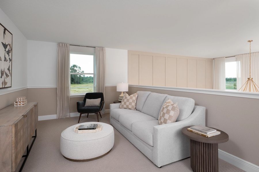 Furnished interior in a model home at Ardisia Park in New Smyrna Beach (Image 10). Furnished interior in a model home at Ardisia Park in New Smyrna Beach (Image 10).