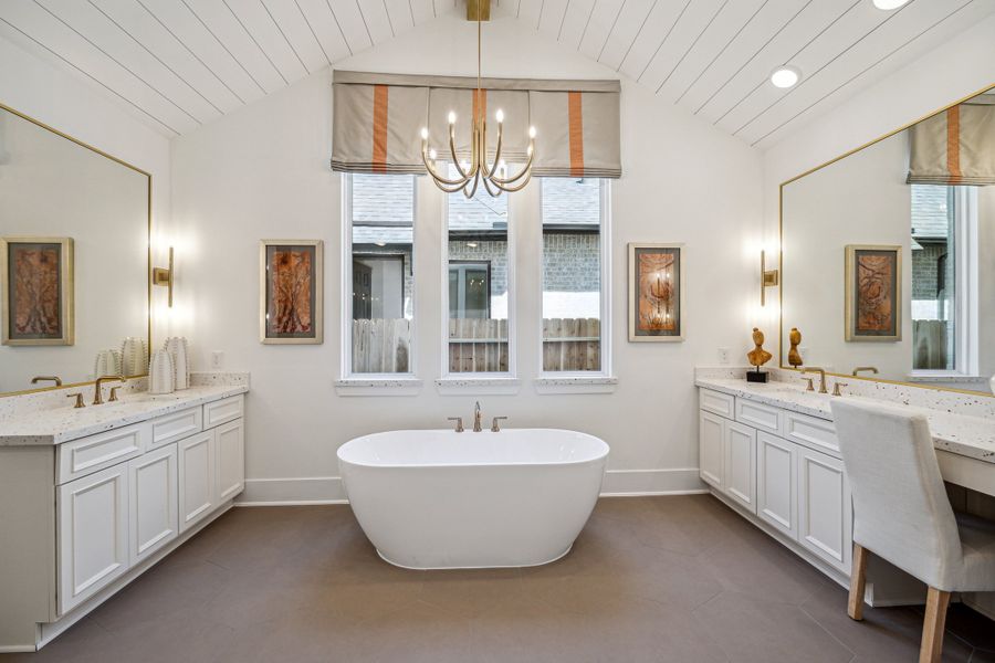 Furnished interior in a model home at ARTAVIA® - 60' in Conroe (Image 19).