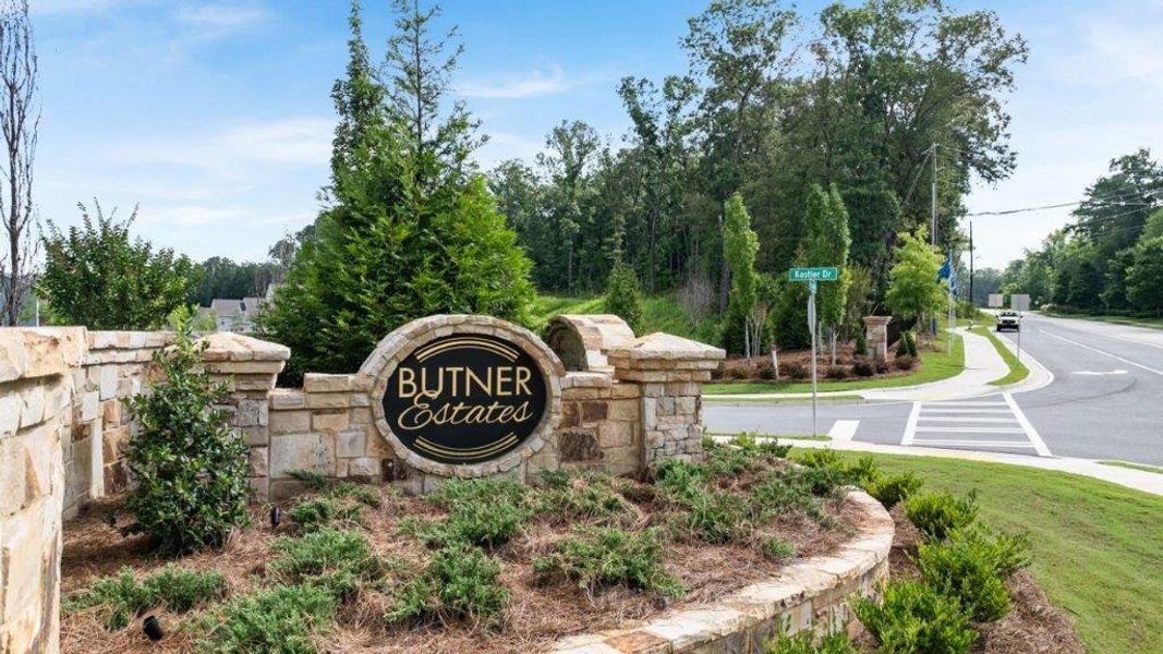 Entrance to the Butner Estates community in South Fulton, GA, featuring signage and landscaping (Image 2).