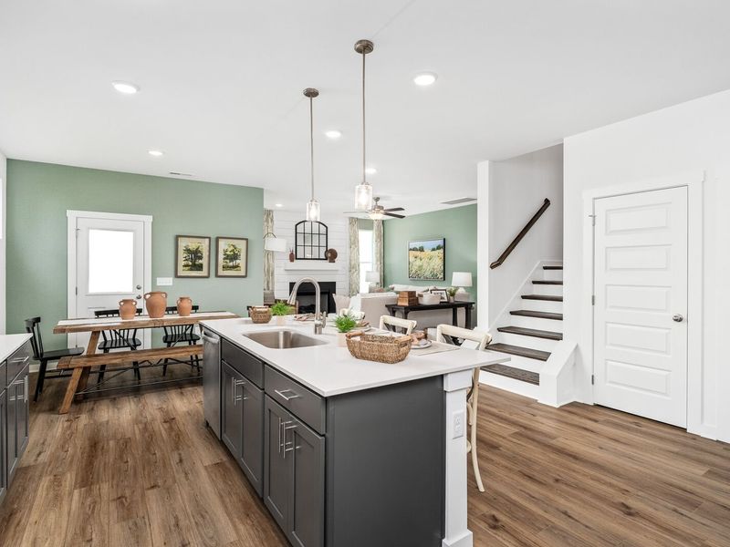 Furnished interior in a model home at Calista Farms in White House (Image 16). Furnished interior in a model home at Calista Farms in White House (Image 16).