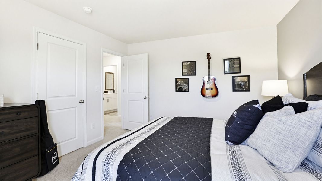 Furnished interior in a model home at Foxbank in Gray Court (Image 28).