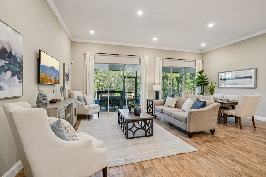 Furnished interior in a model home at Malabar Springs Executive in Palm Bay (Image 5).