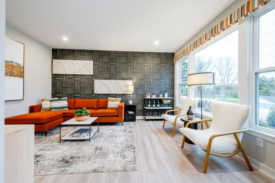 Furnished interior in a model home at Hidden Fields in Hoschton (Image 16).